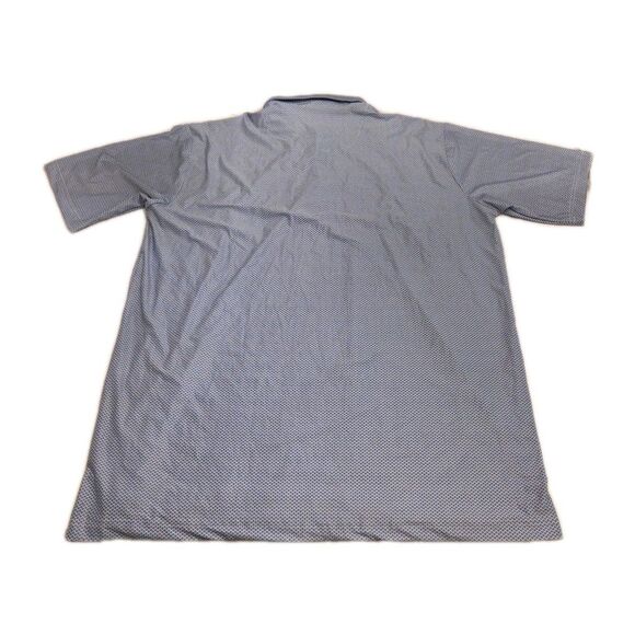 NWT Collars & Co Mens 2XL Featherweight Dress Collar Polo Shirt Navy Print - Picture 3 of 8